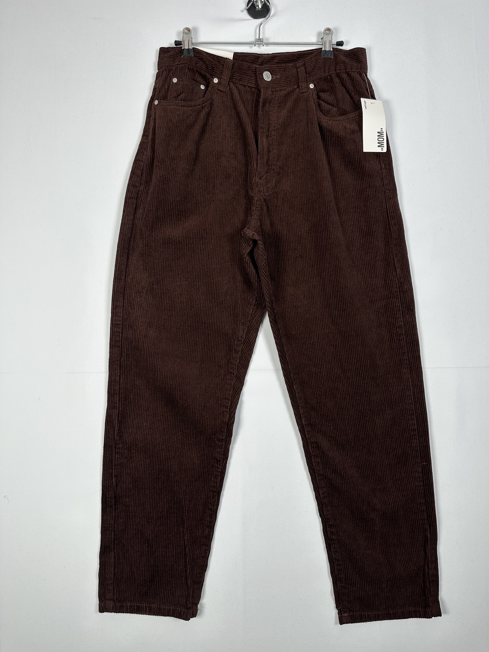 Refuge Jeans Chocolate Brown Corduroy Mom Pants Size M